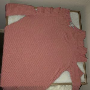 Pink shirt, long sleeve